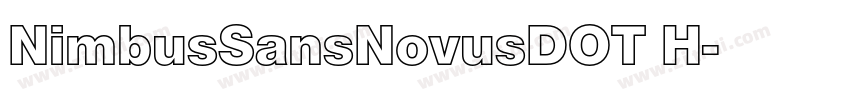 NimbusSansNovusDOT H字体转换